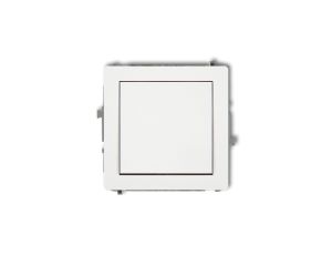 DECO Mechanizm łącznika jednobiegunowego, biały mat 25DWP-1