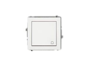 DECO Mechanizm łącznika zwierny dzwonek, biały mat 25DWP-4