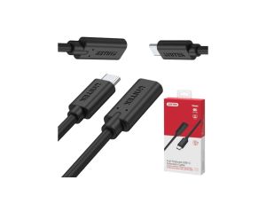 UNITEK Kabel USB 2.0 typ-C (wtyk / gniazdo) Quick Charge 2.0 czarny 1m