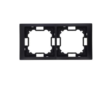 Simon Basic Ramka 2-krotna Neos IP20 czarny mat BMRC2/49