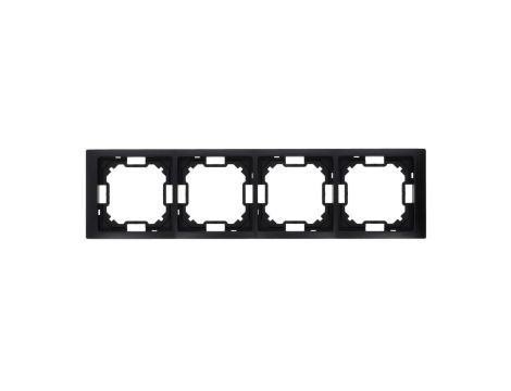 Simon Basic Ramka 4-krotna Neos IP20 czarny mat BMRC4/49