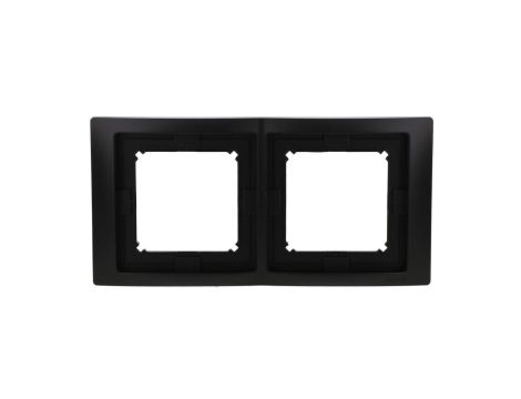 Simon Basic Ramka 2- krotna IP44 czarny mat BMRC2B/49