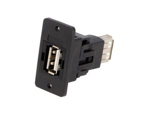 Łącznik USB A - USB A 2.0 SLIM złocony 29mm CP30608NX