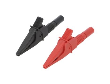 Zacisk krokodylkowy 20A czarny czerwony 1kV FCR79910RB