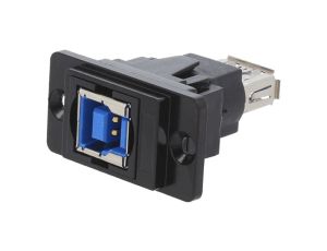 Łącznik USB A - USB B 3.0 DUALSLIM złocony CP30706NMB