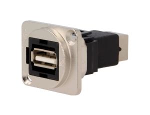 Łącznik USB A - USB B 2.0 FT metal 19x24mm CP30209NM