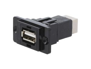 Łącznik USB A - USB B 2.0 DUALSLIM złocony CP30709NMB