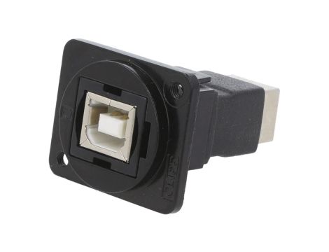 Łącznik USB B - USB B 2.0 FT metal 19x24mm CP30203NM3B