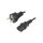 Kabel CEE 7/7 (E/F) wtyk IEC C13 żeński PVC 1,8m czarny 10A KAB-EU-P3-1.8-BK