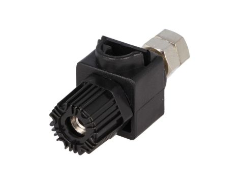 Gniazdo bananowe 4mm 60A 60VDC czarny 64mm Styki nikiel 30m CL159825BA