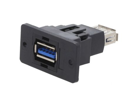 Adapter USB A - USB A 3.0 SLIM złocony 29mm CP30605NX