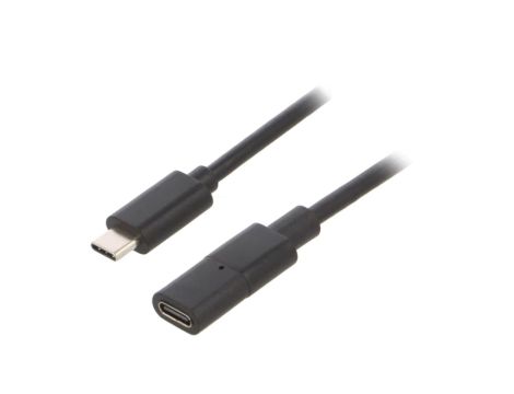 Kabel USB C gniazdo - USB C wtyk 0,75m FCR72002