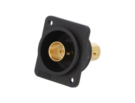 Łącznik BNC gniazdo z obu stron FT złocony plastik 19x24mm CP303112GX