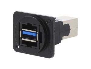 Łącznik USB A - USB B 3.0 FT metal 19x24mm CP30210NM3B