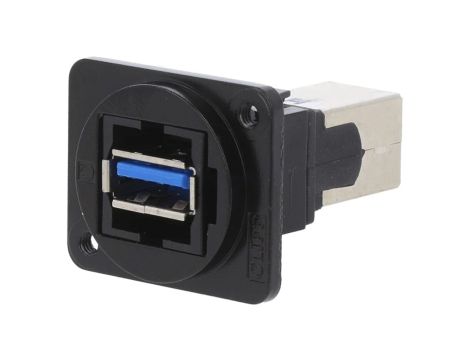 Łącznik USB A - USB B 3.0 FT metal 19x24mm CP30210NM3B