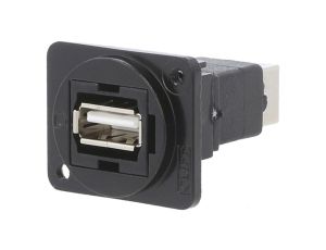 Łącznik USB A - USB B 2.0 FT metal 19x24mm CP30209NM3B