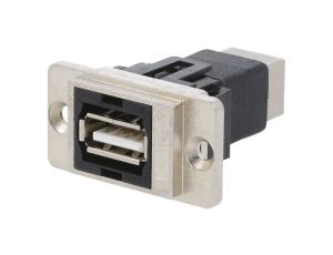 Łącznik DUALSLIM złocony USB A - USB B 29mm CP30709NM