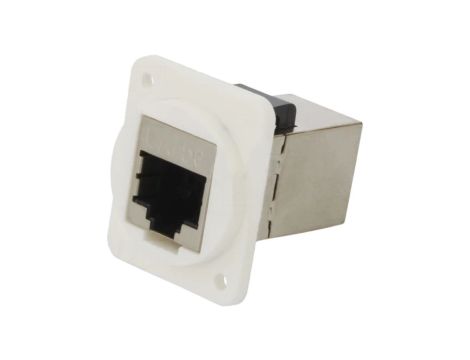 Łącznik FT RJ45 8p8c Kat 5e ekranowane 19x24mm plastik CP30220SXW