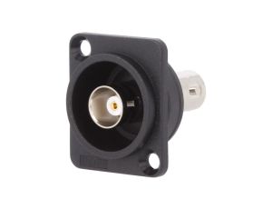 Łącznik BNC gniazdo z obu stron 50 czarny FT 19x24mm CP303090