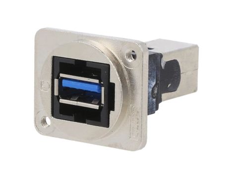 Łącznik USB A - USB B 3.0 FT metal 19x24mm CP30210NM3
