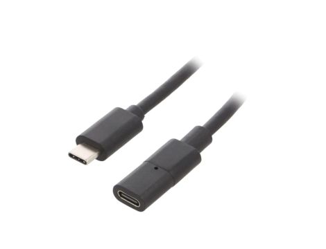 Kabel USB C gniazdo - USB C wtyk 0,3m FCR72000