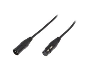 Kabel XLR męski - XLR żeński 3-pin 5m FC619105