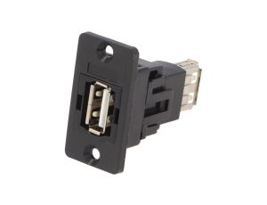 Łącznik USB A - USB A 2.0 SLIM złocony 29mm CP30608N