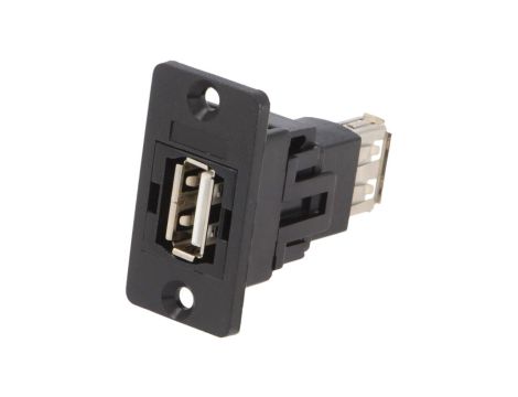 Łącznik USB A - USB A 2.0 SLIM złocony 29mm CP30608N