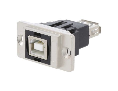 Łącznik DUALSLIM złocony USB A - USB B 29mm CP30707NM