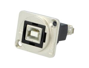 Łącznik USB A - USB B 2.0 FT metal 19x24mm CP30207NM