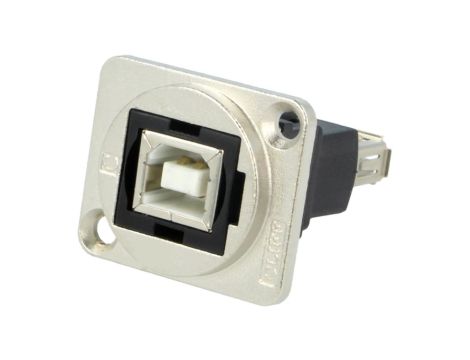 Łącznik USB A - USB B 2.0 FT metal 19x24mm CP30207NM