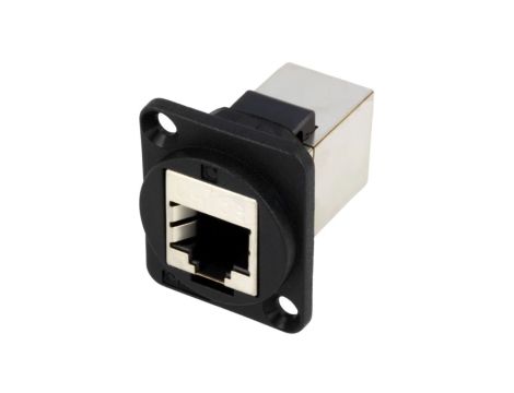 Łącznik FT RJ45 8p8c Kat 5e ekranowane 19x24mm plastik CP30220S