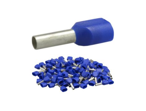 Końcówka tulejkowa izolowana podwójna typ HI / TE DIN 2x 2,5-10 miedziana cynowana galwanicznie Elpromet /100szt/