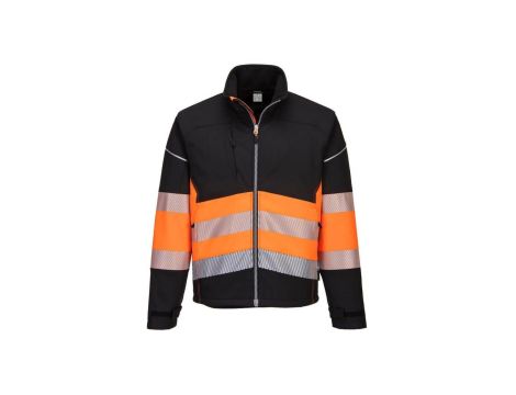 KURTKA OSTRZEGAWCZA SOFTSHELL PW375BKO ROZMIAR XXXL