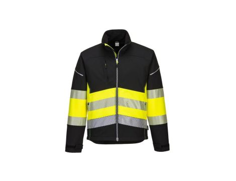 KURTKA OSTRZEGAWCZA SOFTSHELL PW375BKY ROZMIAR S
