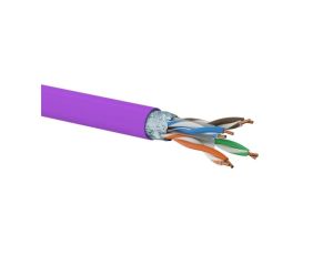 Kabel teleinformatyczny F/UTP kat.6 LSOH Dca (FIOLETOWA powłoka) ALANTEC /500m/