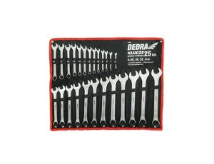 KOMPLET KLUCZY PŁASKO-OCZKOWYCH 25-SZTUK 6-32MM