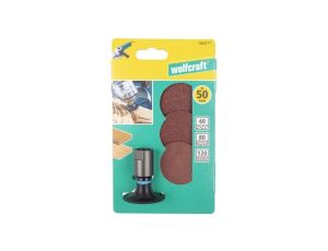 DYSK SZLIFIERSKI 50MM + 3 KRĄŻKI ŚCIERNE