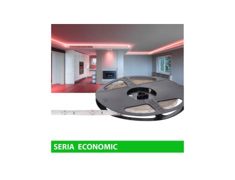 Taśma Led wodoodporna 12V 60W 300led czerwona mocna rolka 5m