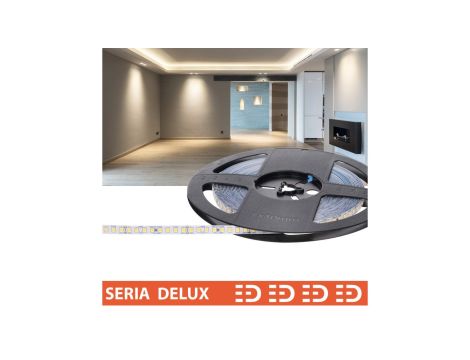 Taśma Delux 24V LB 160led 4000K 450lm SMD2835 (50) PL7Y