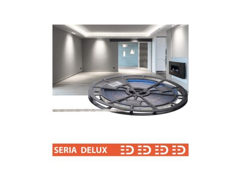 Taśma Delux 24V LB 160led 6500K 470lm SMD2835 (50) PL7Y
