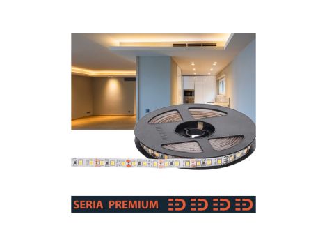 Taśma Premium 12V 120led 3000K 1000lm SMD2835 (5) PL5Y