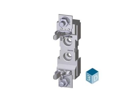 Podstawa bezpiecznikowa NH00 1P 160 A 690 V (1000 V) przyłącze płaskie 95mm2 3NH3030 /3szt./