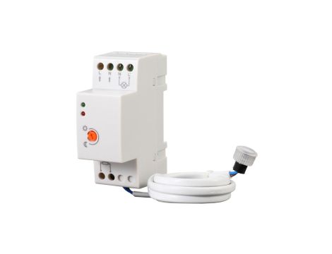 Czujnik zmierzchu z sondą zewnętrzną na szynę DIN do LED 3000W IP65 20A 6S-CZ3