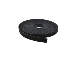 Taśma rzepowa 10mm 5m czarna Back to Back