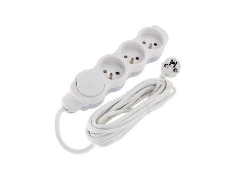 Przedłużacz 3-gniazda z/u 3m 3x1,5mm2 z wyłącznikiem