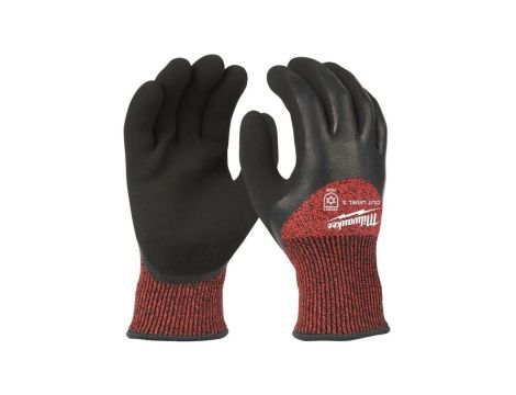 Rękawice robocze zimowe, ochronne rozmiar L/9 odporne na przecięcia, poziom ochrony 3/C MILWAUKEE