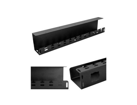 Organizator kabli podbiurkowy czarny