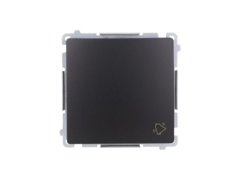 Simon Basic Przycisk dzwonek (moduł) 10AX, 250V, szybkozłącza, czarny BMD1.01/49