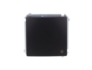 Simon Basic Łącznik krzyżowy (moduł) 10AX, 250V, zaciski śrubowe czarny BMW7.01/49